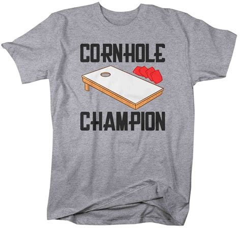 Mens Cornhole T Shirt Cornhole Champion Shirt Corn Hole Etsy