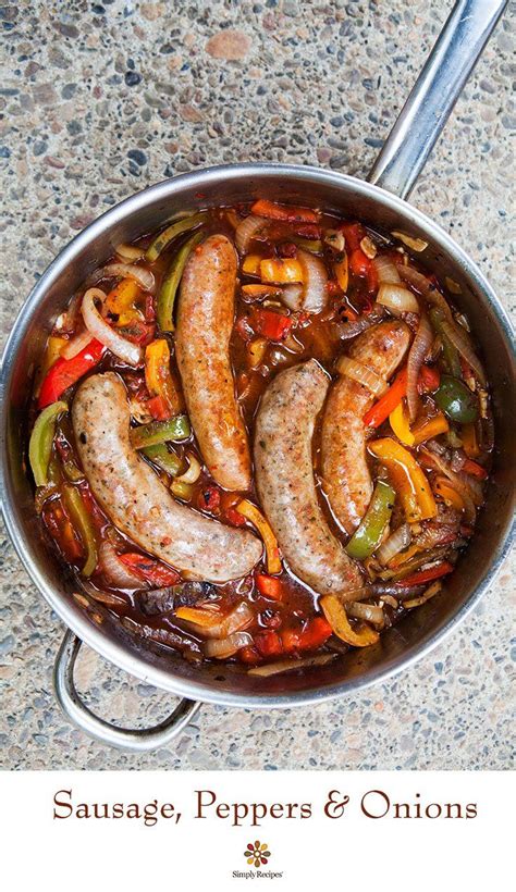 My family has been using this very simple and delicious recipe for sausage, peppers, and onions for years and years now. Sausage, Peppers, and Onions ~ Italian sausages cooked ...