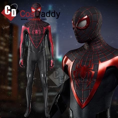 Miles Morales Cosplay Spider Man 2 Ps5 Suit Spiderman Jumpsuit