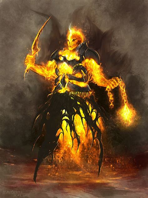 Fire Elemental By Skulio On Deviantart Fantasy Monster Dark Fantasy