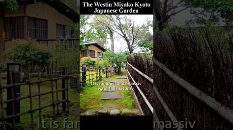 Japanese Garden Aroud A Tea House The Westin Miyako Kyoto All For