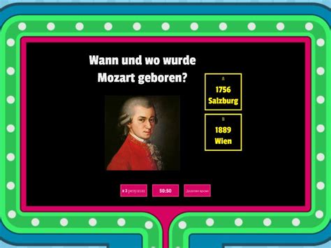 27.01.1756 in salzburg in österreich. Wolfgang Amadeus Mozart - Teleturniej