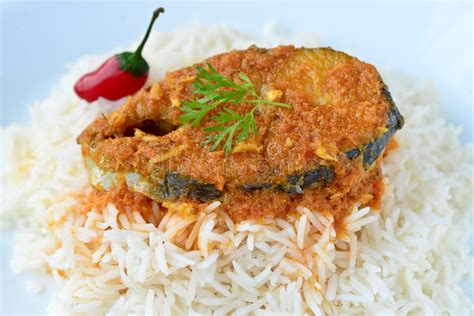 Fish Curry And Rice Stock Photo Image Of Clove Grilled 28687110