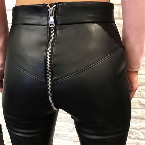 Image May Contain People Standing Leather Pants Outfit Leather