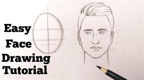 How To Draw A Face Sketch Easy Step By Step Face Drawing Tutorial For