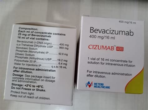 Bevacizumab 400mg Cizumab 400 Mg Injection Hetero Id 23453860191