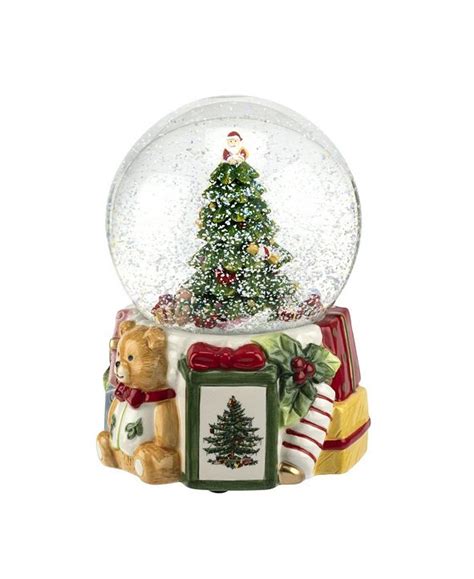 Spode Christmas Tree Musical Snow Globe And Reviews Home Macys