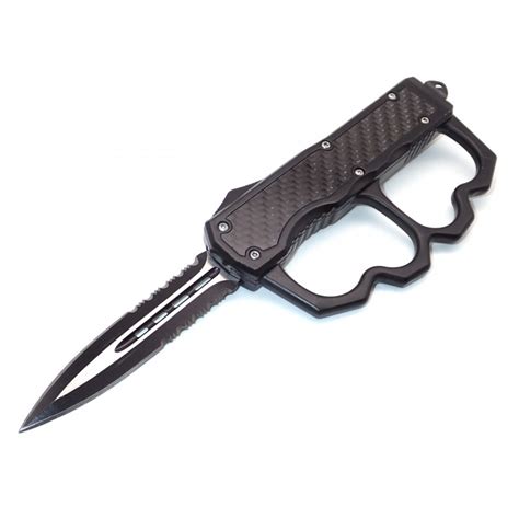 Knife Automatic Combat Troodon Brass Knuckles