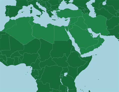 The Middle East And North Africa Countries Map Quiz Game Seterra