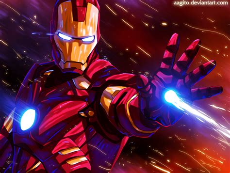 Iron Man Colorful Glowing Art Wallpaperhd Superheroes Wallpapers4k