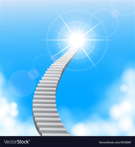 Stairway To Heaven Royalty Free Vector Image Vectorstock