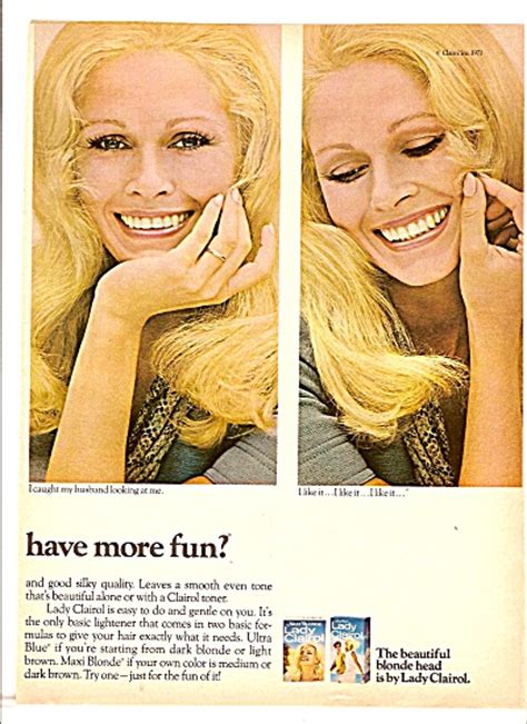 Lady Clairol Toner Ad 1971 Clairol ~ Miss Clairol At Miss Pack Ratz