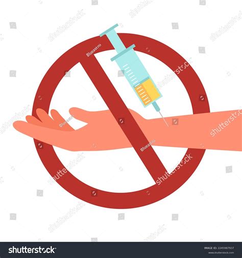 Say No Drug Campaign Concept Vector Stock Vector (Royalty Free
