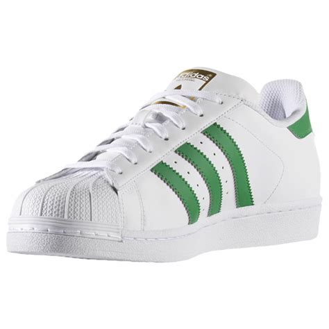 Adidas Originals Superstar Mens Basketball Shoes Whitegreen