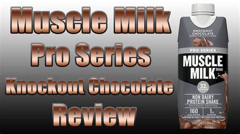 muscle milk pro series knockout chocolate protein shake review youtube