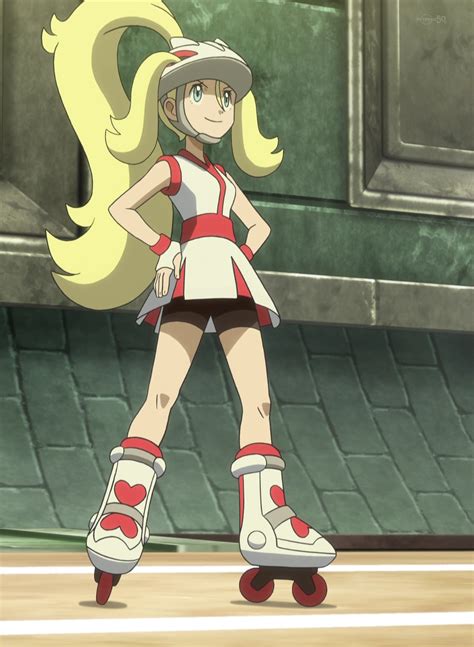 Pokemon Korrina Pokemonxy Koruni Xy Anime Animation Screenshot Girl Gymleader