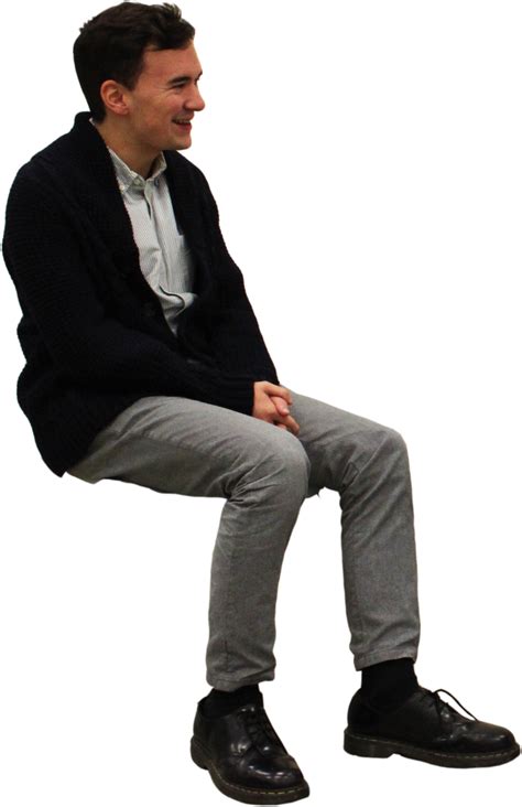 People Sitting Front View Png