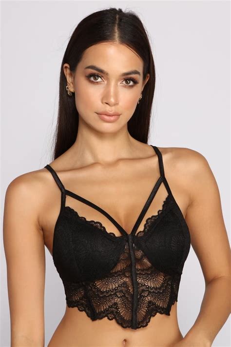 Lace And Love Longline Caged Bralette In 2021 Cage Bralette Bralette
