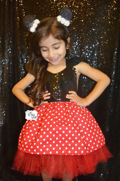 Classic Red And White Polka Dot Minnie Mouse Tutu Romper Dress And Ears