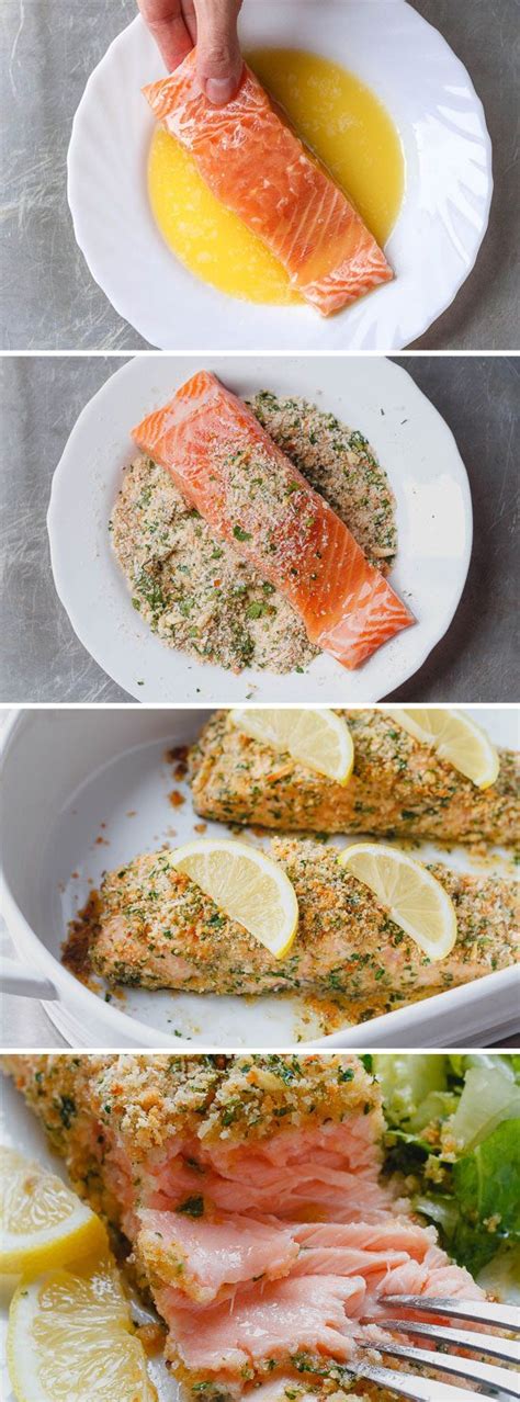 Baked Parmesan Crusted Salmon Recipe — Eatwell101