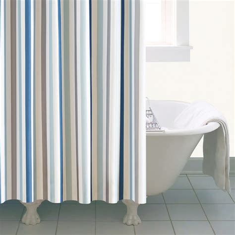 Nautical Bold Stripe Xl Shower Curtain Dunelm