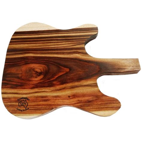 Guitar Shaped Cheese Platter Cutting Board With Handle Australian