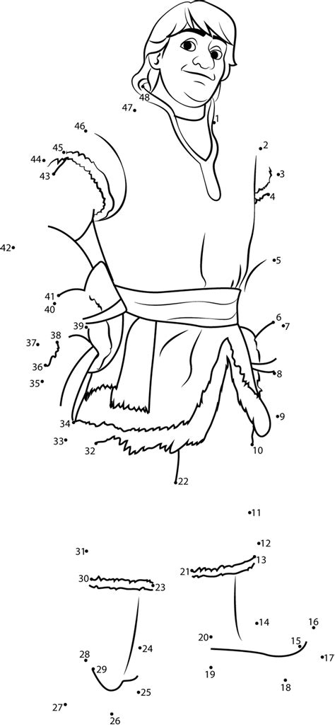 Explore our connect the dots pages which are organized by theme or by alphabetical listing. Kristoff dot to dot printable worksheet - Connect The Dots