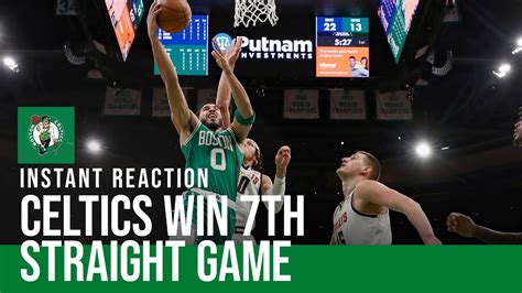 Instant Reaction Celtics Get Boost From Derrick White Win 7th