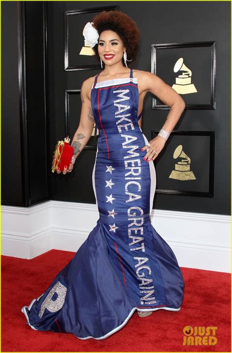 Make America Great Again Dress Joy Villa Supports Trump At Grammys 2017 Photo 3858078