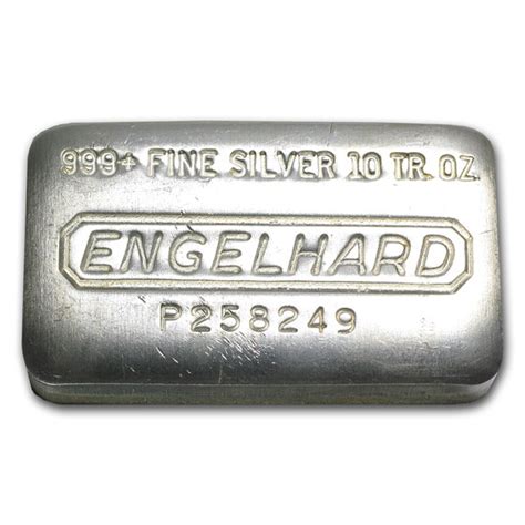 10 Oz Silver Bar Engelhard Widepressed 10 Oz Silver Bars Apmex