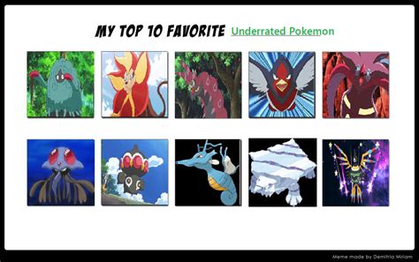 My Top 10 Favorite Underrated Pokemon 2 By Lightarcindumati On Deviantart