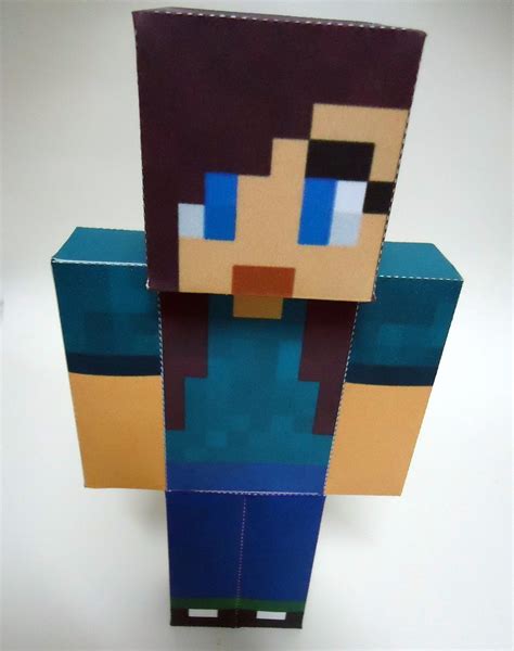 Boneca Minecraft Skin Ice Scrap E Arte Elo7