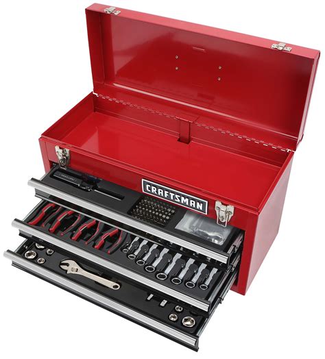 Craftsman 178 Piece Mechanics Tool Set With Metal Hand Box