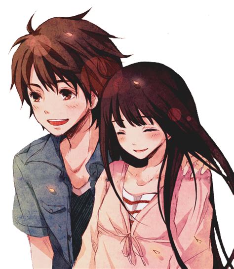 Anime Couple Love Png Transparent Image Png Mart