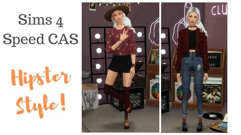 Sims 4 Speed Cas Ii Hipster Ii Cc Links In Description Youtube