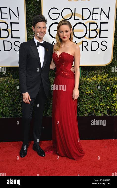 Brie Larson Alex Greenwald At The Th Golden Globe Awards At The Beverly Hilton Hotel Los