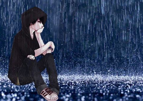 Sad Anime Boy In Rain Sad Boy In Rain Hd Wallpapers