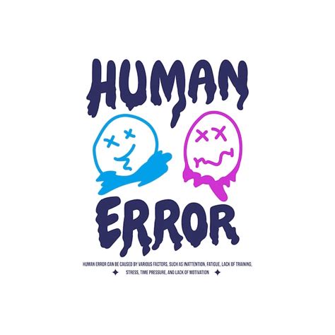 Premium Vector Vector Human Error Tshirt Typography With Emoji Simple