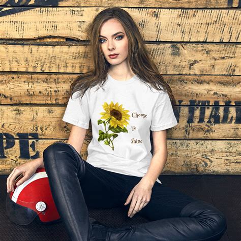 Short Sleeve Sunflower Unisex T Shirt Etsy