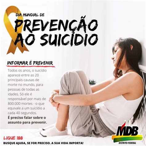 dia mundial de prevenção ao suicídio mdb df