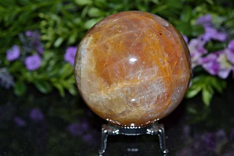 Golden Healer Sphere Quartz Sphere Healer Ball Golden Etsy
