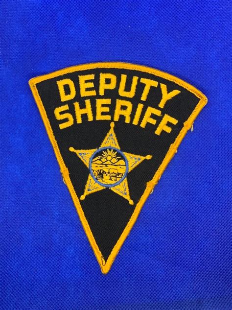 Deputy Sheriff Patch Police Badge Shoulder Patch For Law Etsy