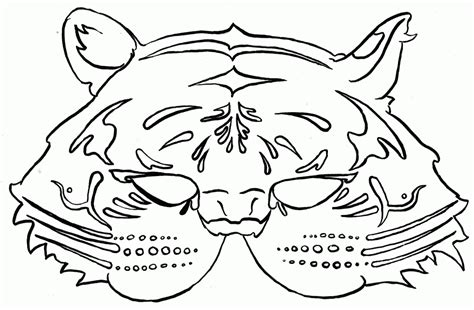 Tiger Mask Coloring Page Crafts Actvities And Workshe Vrogue Co