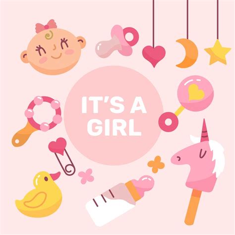 Maybe you would like to learn more about one of these? Baby shower niña fondo de pantalla con juguetes | Vector ...