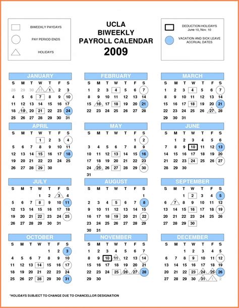 Federal Pay Periods Calendar Printable Calendar Template