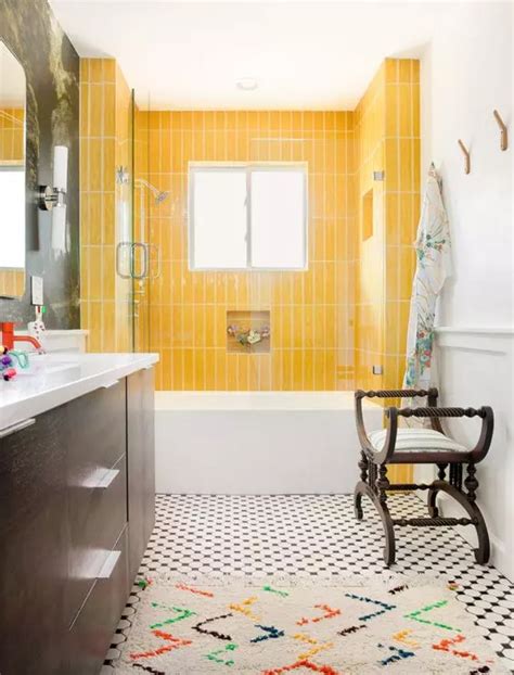 57 Sunny Yellow Bathroom Design Ideas Digsdigs