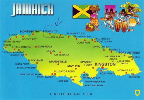 Jamaica Country Map