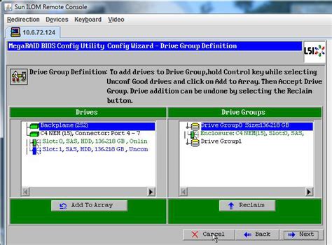 How To Create A Virtual Disk Sun Server X2 8 Formerly Sun Fire X4800