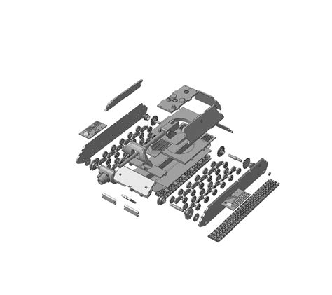 Assembly Model Of The German Maus Tank For 3d Printer 3d Model 3d
