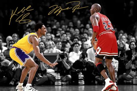 Poster Canvas Michael Jordan Vs Kobe Bryant Rever Lavie